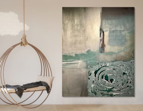 Current | Mixed Media in Paintings by El Løvaas. Item composed of canvas