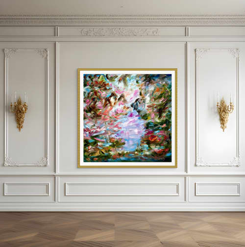 original oil painting | Decorative Objects by Darlene J. Winfield. Item composed of canvas in contemporary or art deco style