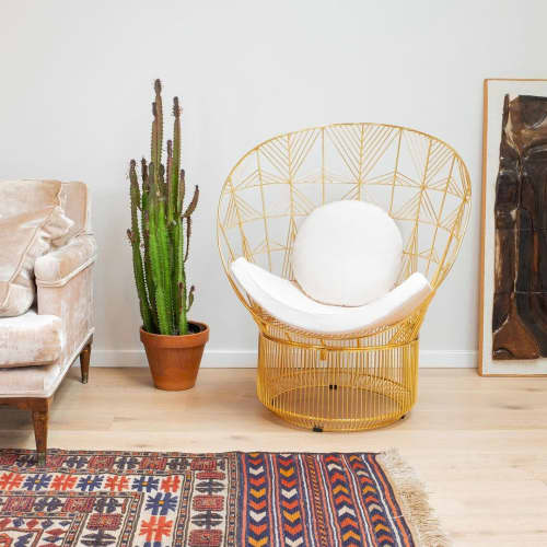 Peacock Pad & Pillow | Cushion in Pillows by Bend Goods. Item made of cotton