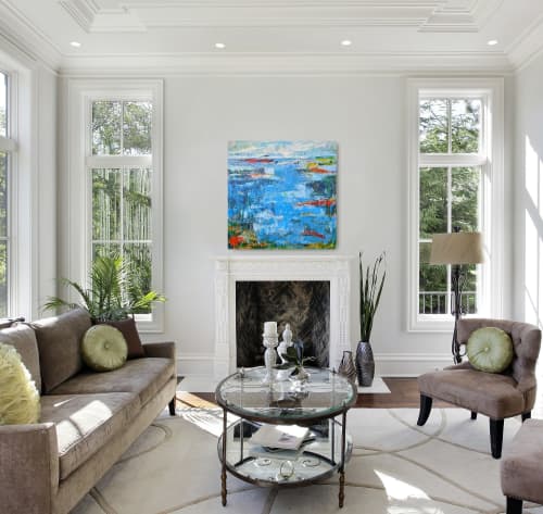 Soames Lookout painting | Oil And Acrylic Painting in Paintings by Christy Sverre Art. Item made of canvas with synthetic