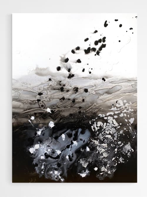 Near light /5 | Oil And Acrylic Painting in Paintings by Cristina Dalla Valentina. Item made of canvas with ceramic