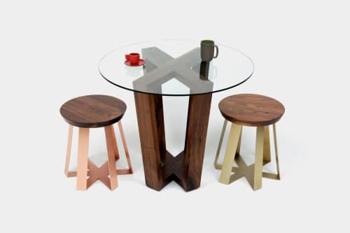 C.S. ARS 22 Table | Side Table in Tables by ARTLESS. Item made of oak wood with metal