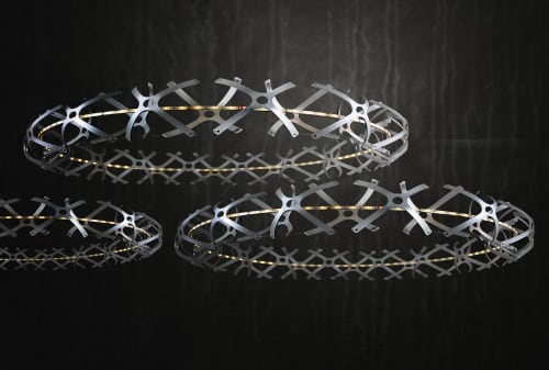 Perihelion | Chandeliers by JAN FLOOK. Item made of steel