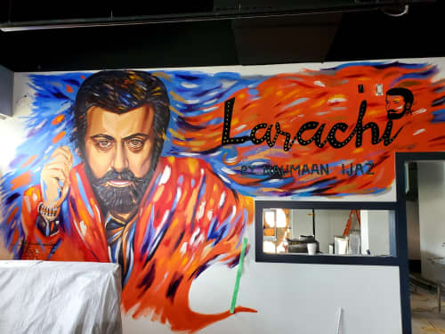 Larachi | Murals by Art By David Anthony | Larachi by Naumaan Ijaz in Milton. Item made of synthetic
