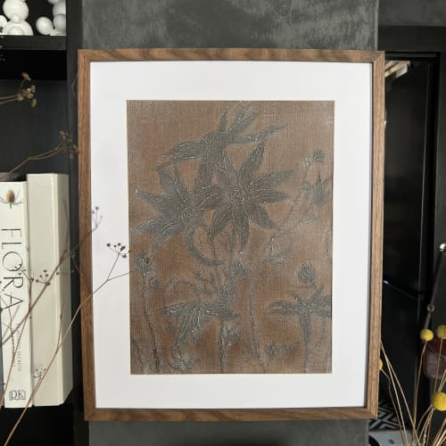 Actinotus | Mixed Media by IRENA TONE. Item compatible with minimalism and eclectic & maximalism style