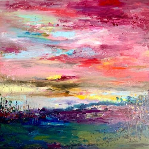 ‘Meditation on colour’ | Oil And Acrylic Painting in Paintings by Tipperleyhill. Item made of canvas with synthetic