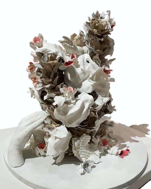 Motherhood Mound | Sculptures by Lauren Naomi. Item made of ceramic compatible with contemporary and modern style
