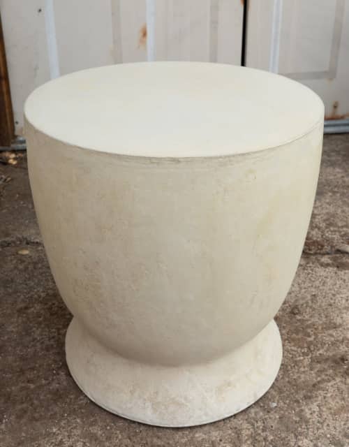 Modern Curved Carafe and Chalice Concrete Side Table | Tables by Holmes Wilson Furniture. Item composed of concrete