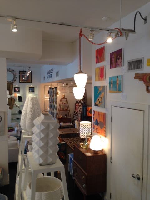 Jonathan Adler Retail Store | Oil And Acrylic Painting in Paintings by Helena Wurzel. Item composed of synthetic