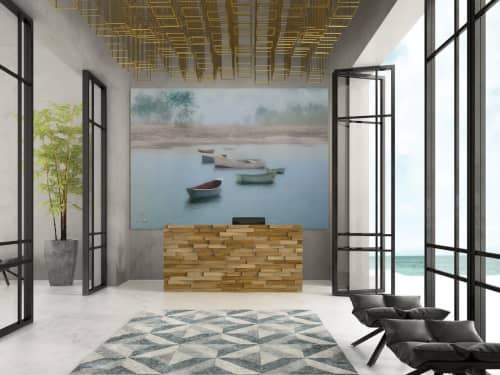 Bayside Colors | Wall Treatments by Jay Mason. Item compatible with coastal and mediterranean style