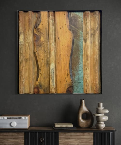 Silence of the Trees V (wall hanging) | Wall Sculpture in Wall Hangings by GREG MUELLER. Item composed of metal compatible with contemporary and industrial style