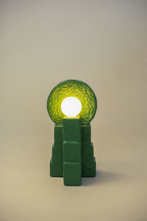 Templo Table Lamp | Lamps by Algo Studio. Item composed of wood and steel in minimalism or contemporary style