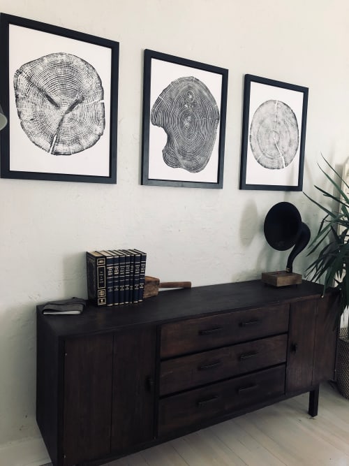 Set of 3 Tree - Cedar, Mulberry, and Pine | Prints by Erik Linton. Item made of paper