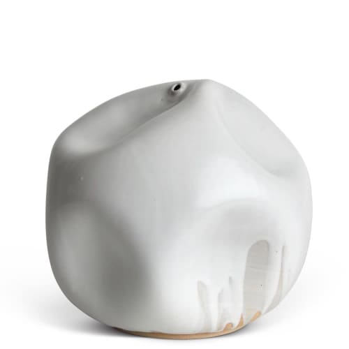 H: 9.5" w: 11.5" | Vase in Vases & Vessels by SKOBY JOE CERAMICS. Item made of stoneware