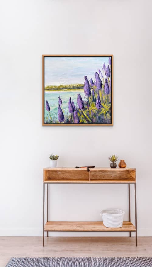 Tranquil Bay | Oil And Acrylic Painting in Paintings by Lisa Elley ART | New York in New York