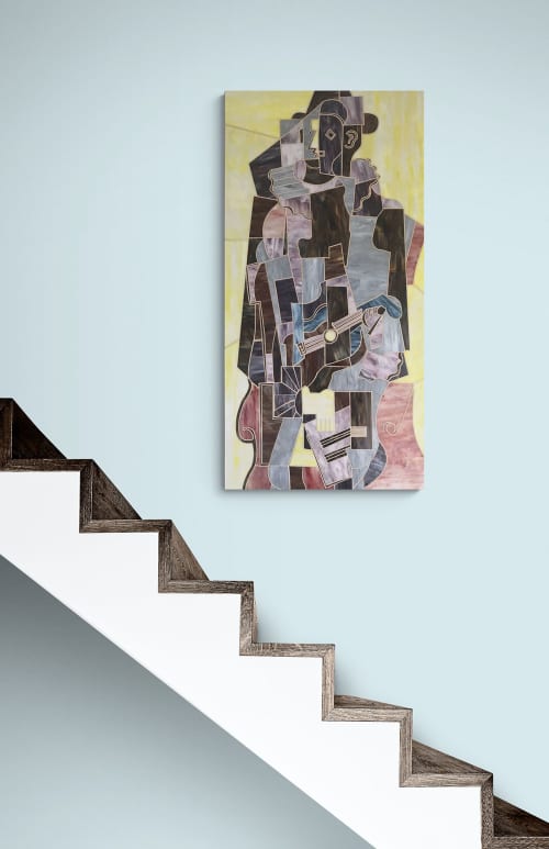 HARLEQUIN - HAND MADE GLASS MOSAIC ARTWORK | Art & Wall Decor by artisticmosaicdesigns. Item made of glass compatible with art deco style