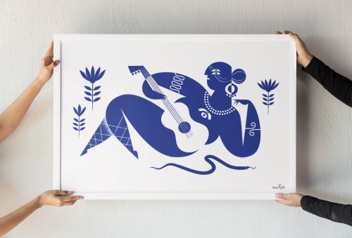 Thelma – Fine Art Print | Prints by Kirsten Ulve. Item composed of paper compatible with mid century modern and mediterranean style