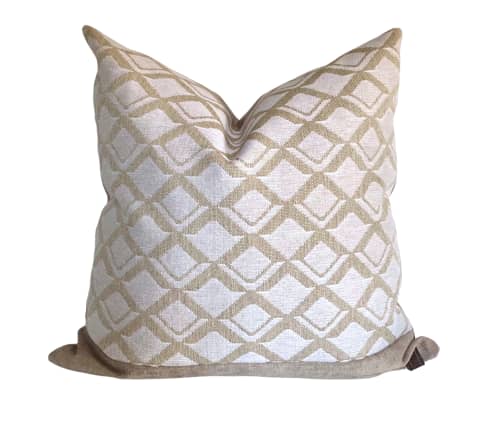 Honeycomb 22 x 22 Pillow | Pillows by OTTOMN. Item made of cotton works with boho & coastal style