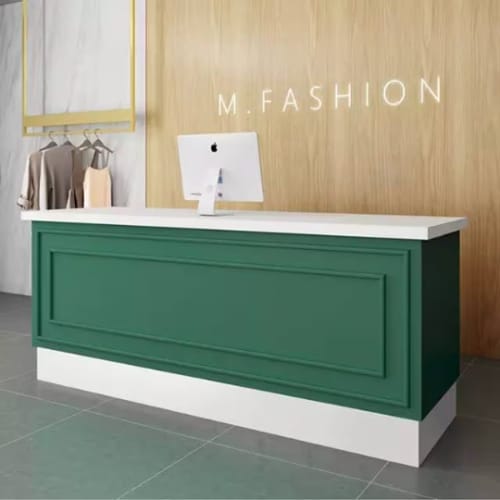 Classic Reception Desk | Tables by Son-ya Luch (Owner) SP Fabrication. Item made of birch wood compatible with minimalism and contemporary style