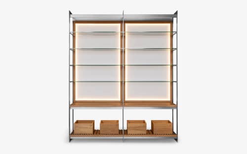 Buredo Moku II Shelving and Storage Unit | Storage by LAGU. Item composed of oak wood and metal in modern style