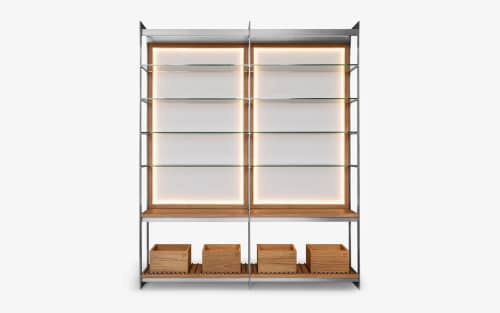 Buredo Moku II Shelving and Storage Unit | Storage by LAGU. Item composed of oak wood and metal in modern style