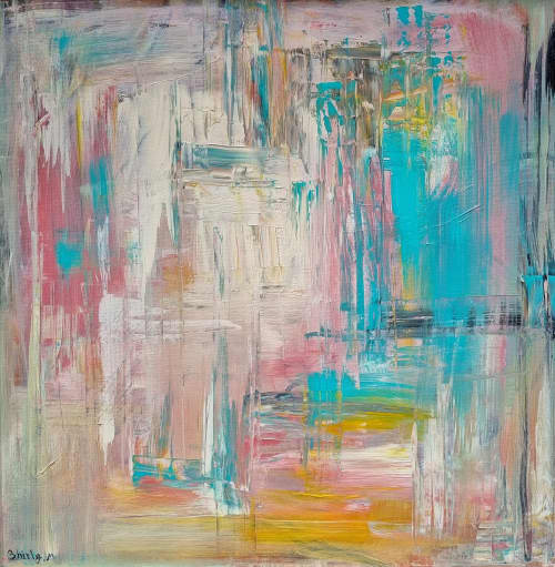 "Evolving Horizons" | Oil And Acrylic Painting in Paintings by Shirly Maimom Art. Item composed of canvas in contemporary or art deco style