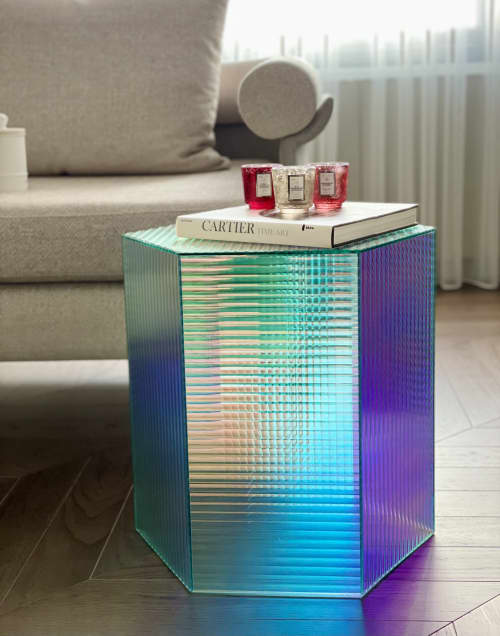 Luminous Coffee Table | Tables by Yugen Lab. Item composed of glass in minimalism or contemporary style