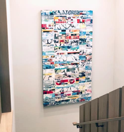 Radical Bliss | Oil And Acrylic Painting in Paintings by Andrzej Michael Karwacki. Item composed of synthetic