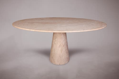 Travertine Dining Table. Marble Dining Table. Dining Table. | Tables by HamamDecor LLC. Item composed of marble compatible with minimalism and contemporary style