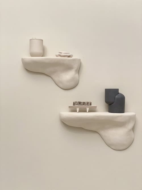 Organic Shelf SET of TWO | Shelving in Storage by ZOA concept. Item made of wood works with contemporary style