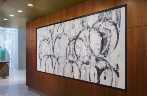 Buffalo | Oil And Acrylic Painting in Paintings by Jodi Fuchs | AC Hotel New York Times Square in New York. Item composed of canvas and synthetic