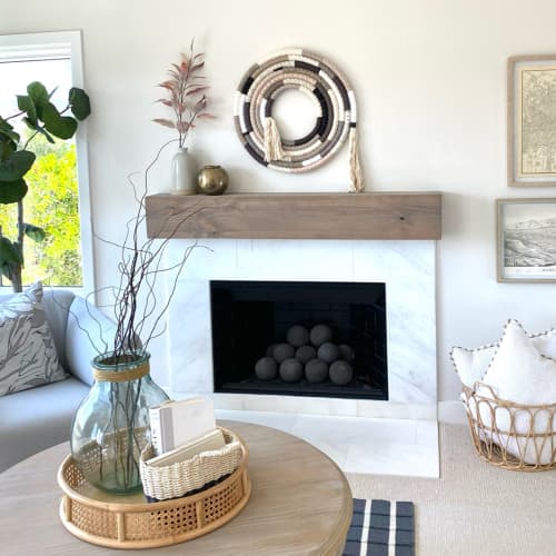 Blush Intention Wheel | Macrame Wall Hanging in Wall Hangings by Ooh La Lūm. Item made of wood & cotton