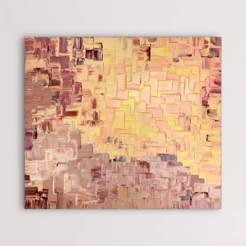 Candy Mood (SOLD) | Oil And Acrylic Painting in Paintings by Alessia Lu. Item composed of canvas in contemporary or modern style