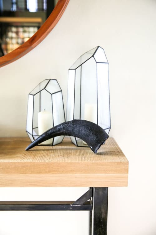 Buffalo Horn Accessories | Ornament in Decorative Objects by Gypsy Mountain Skulls | Deer Valley Resort in Park City. Item works with contemporary & country & farmhouse style