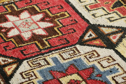 Rug & Kilim’s Tribal Custom Rug Sample with Medallions | Area Rug in Rugs by Rug and Kilim