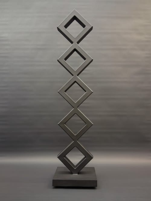 Versa | Public Sculptures by Nicholas Turner. Item composed of steel compatible with minimalism and mid century modern style