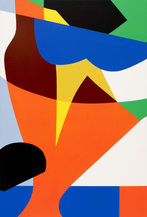 Pray | Oil And Acrylic Painting in Paintings by Kotaro Machiyama. Item made of canvas works with japandi & art deco style