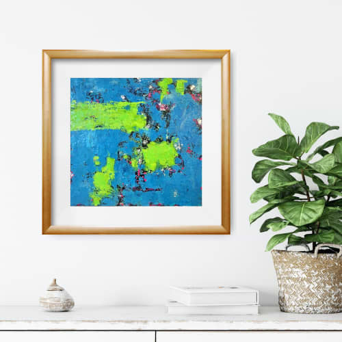 Everything Always Works Out For Me | Mixed Media by Amanda Marko. Item composed of canvas in contemporary or modern style