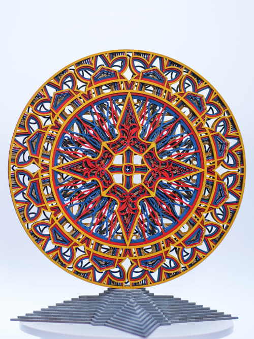 A Message From The Ancient, 1/7 Edition Sculpture | Wall Sculpture in Wall Hangings by Mohamad Aaqib. Item composed of wood