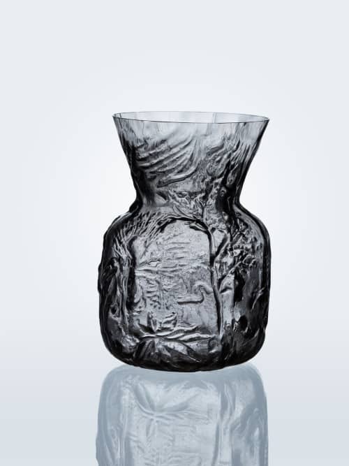 Fosil vase | Vases & Vessels by Eliška Monsportová. Item composed of glass