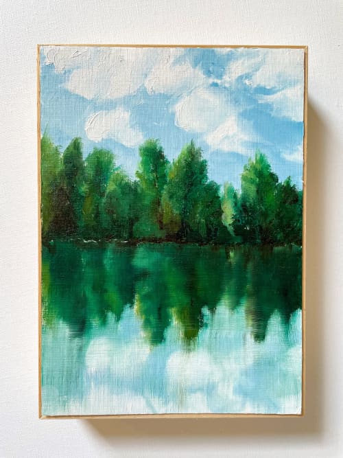 Reflection | Oil And Acrylic Painting in Paintings by Coleman Senecal Art. Item composed of paper & synthetic