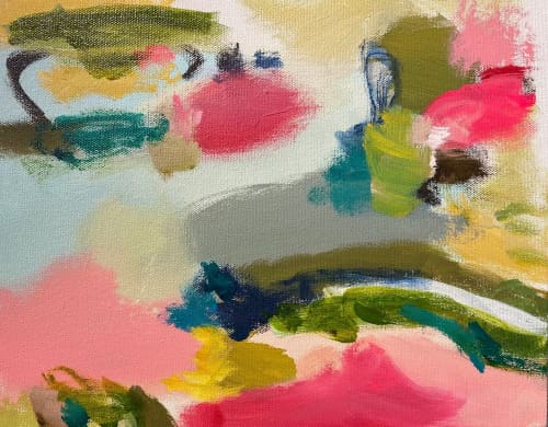 Drunken Babble | Oil And Acrylic Painting in Paintings by Susan Skelley. Item made of canvas works with boho & contemporary style