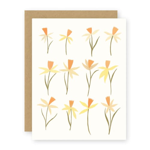 Daffodils Card | Gift Cards by Elana Gabrielle. Item made of paper