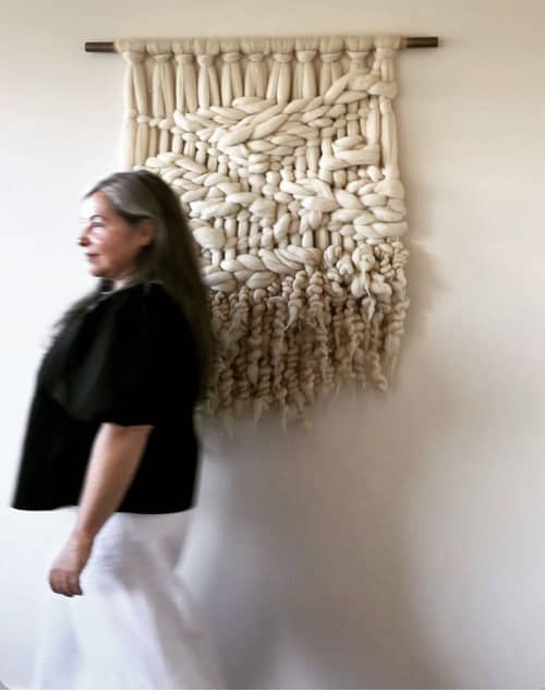 Observation | Tapestry in Wall Hangings by Trudy Perry. Item made of wool compatible with minimalism and contemporary style