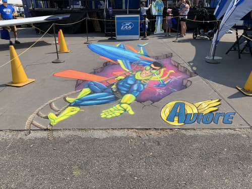 Air Venture 2019 | Street Murals by Rogers Create. Item composed of synthetic