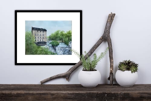 Memories of Elora | Drawings by Maurice Dionne FINEART. Item made of paper