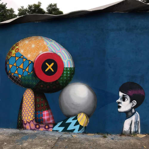 "How will tomorrow be?" Mural | Street Murals by Tinho