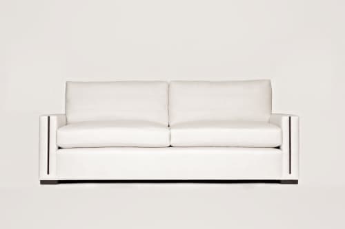 Jude Sofa | Couch in Couches & Sofas by Jillian O'Neill Collection | Private Residence -  Houston, TX in Houston. Item made of walnut with fabric