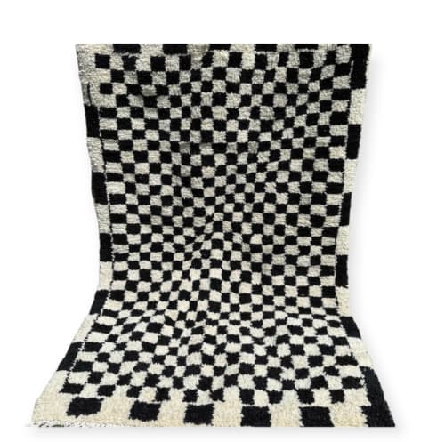 Handmade rug- Moroccan rugs -natural wool rug | Area Rug in Rugs by Marrakesh Decor. Item made of wool works with boho & mid century modern style