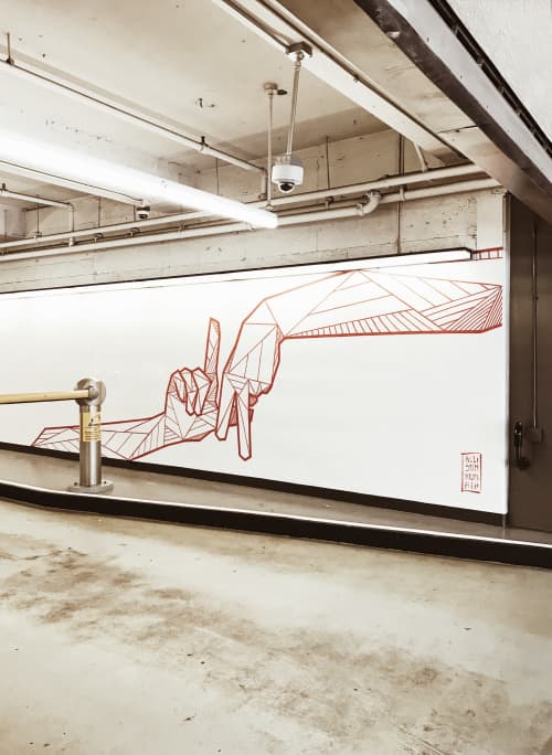 LA Love | Street Murals by Allison Kunath. Item composed of synthetic